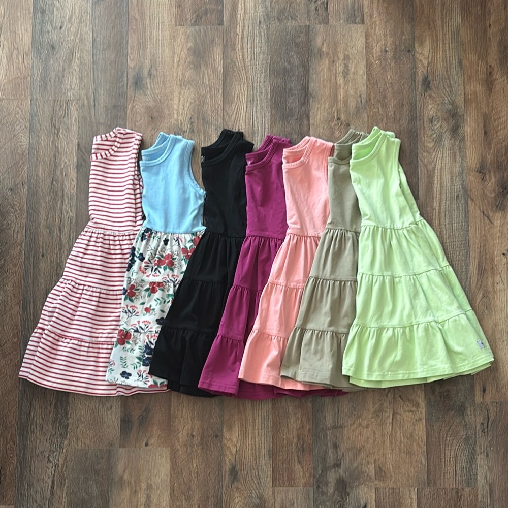 Merce & Me PLAY BUNDLE of 7 Twirl Dresses